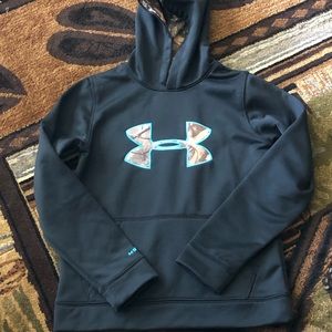 Black/blue UA hoodie